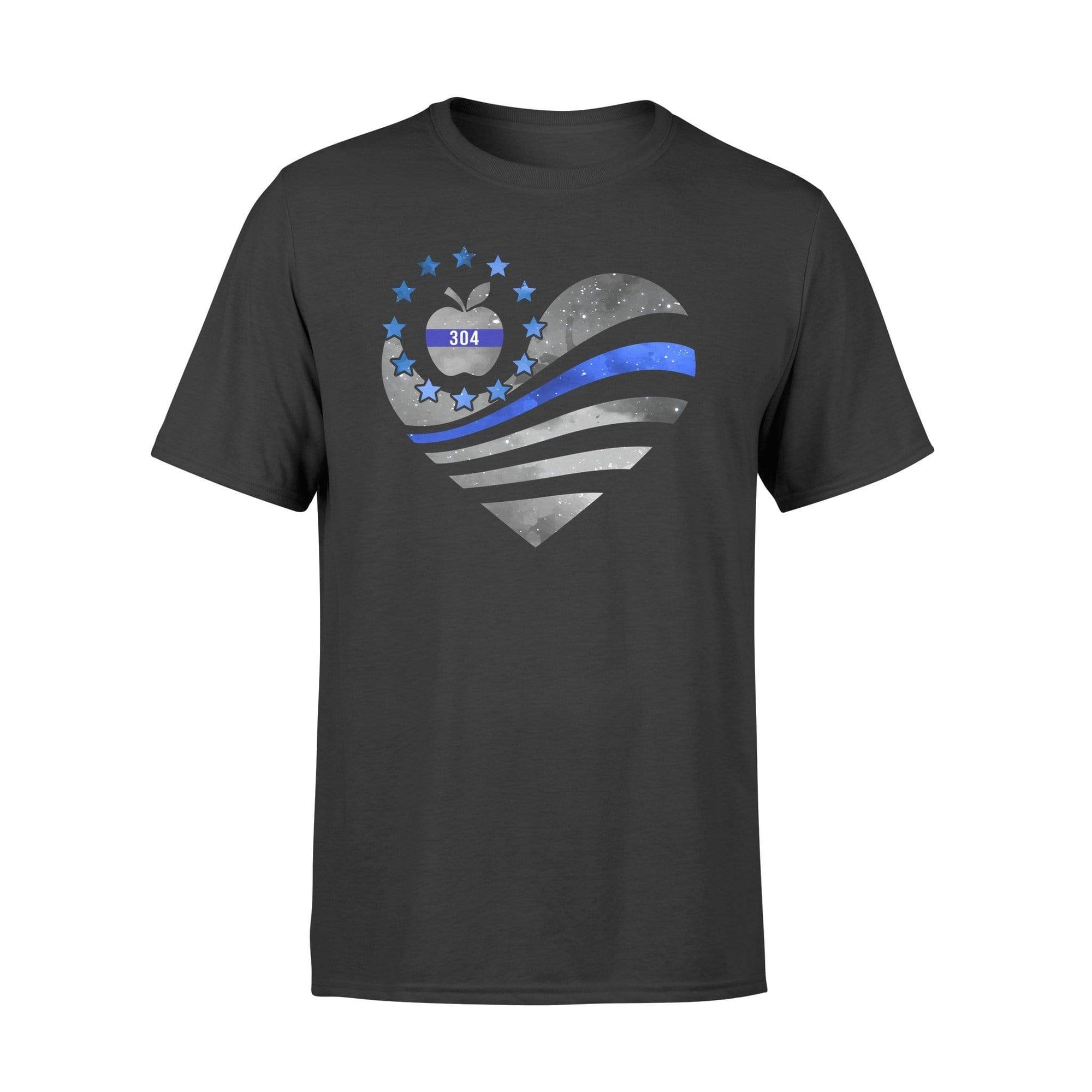 Apparel S / Black Personalized Shirt - Teacher x Police - Galaxy Flag Heart - DSAPP