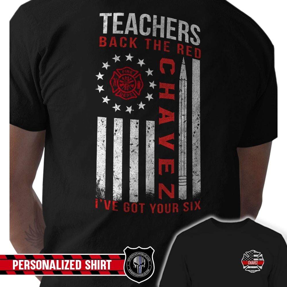 Apparel Personalized Shirt - Teachers Back The Blue - Standard T-shirt - DSAPP