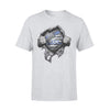 Apparel S / Grey Personalized Shirt - Tearing - Color Drop Apple - Teacher x Police - Standard T-shirt - DSAPP