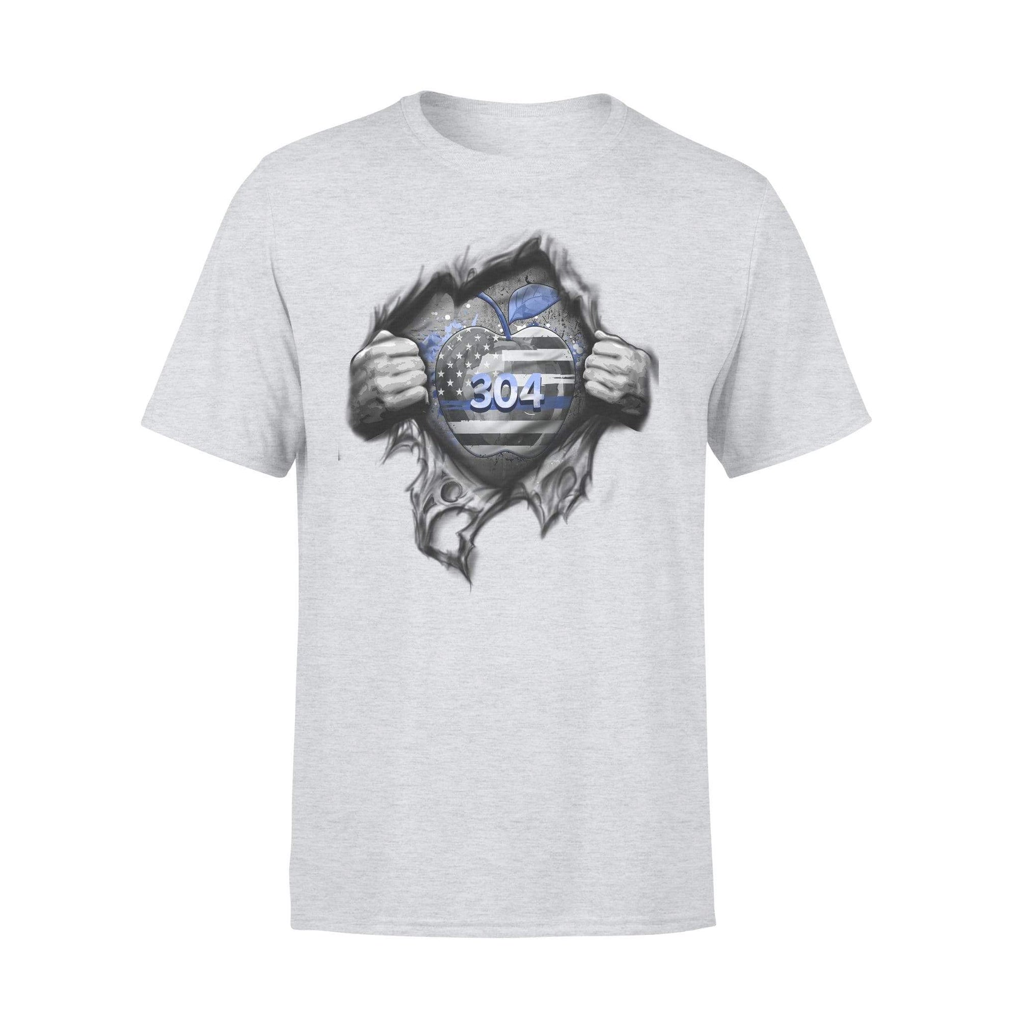 Apparel S / Grey Personalized Shirt - Tearing - Color Drop Apple - Teacher x Police - Standard T-shirt - DSAPP