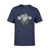 Apparel S / Navy Personalized Shirt - Tearing - Color Drop Apple - Teacher x Police - Standard T-shirt - DSAPP