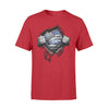 Apparel S / Red Personalized Shirt - Tearing - Color Drop Apple - Teacher x Police - Standard T-shirt - DSAPP