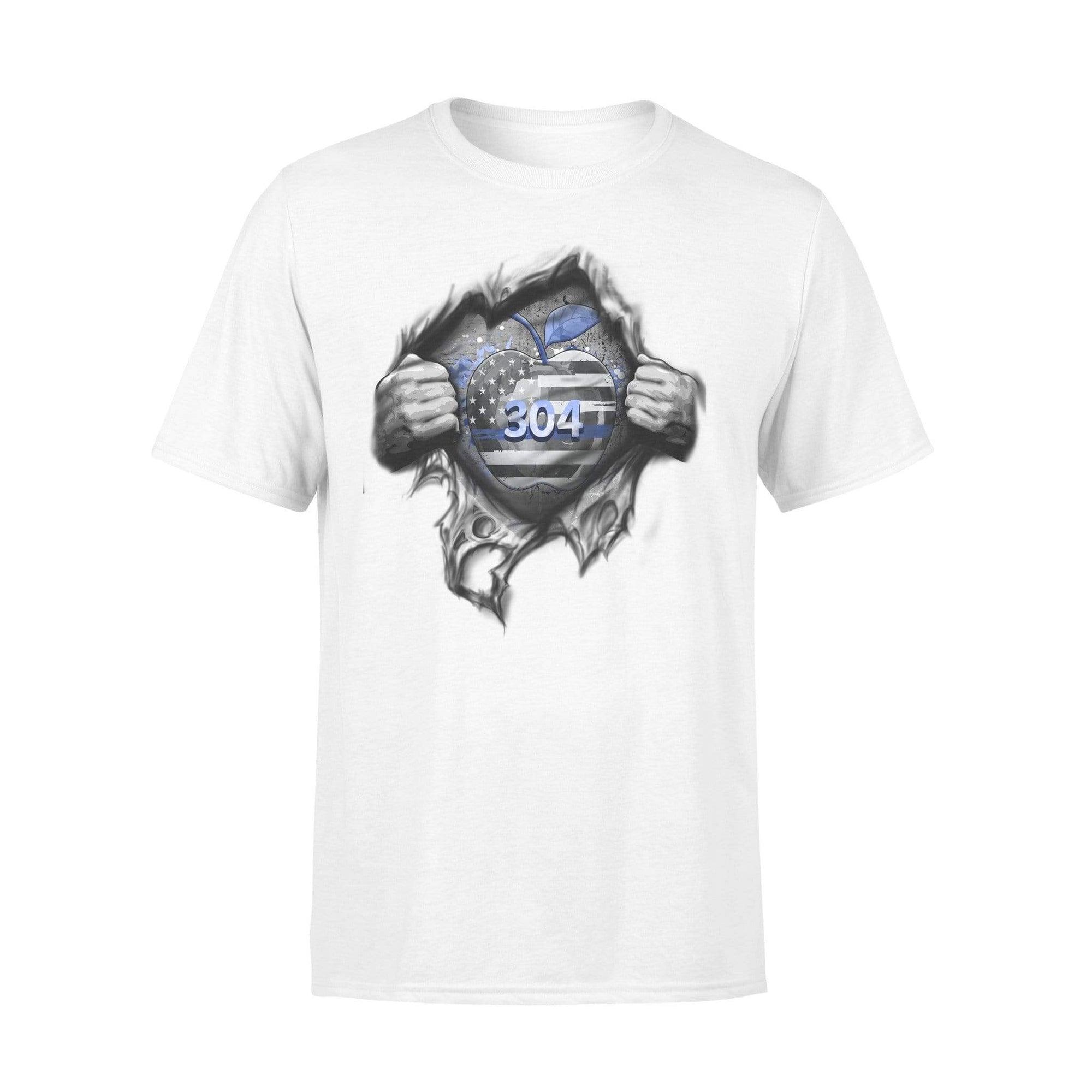 Apparel S / White Personalized Shirt - Tearing - Color Drop Apple - Teacher x Police - Standard T-shirt - DSAPP