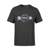 Apparel S / Black Personalized Shirt - Tearing - Thin Blue Line - Circle Star - Standard T-shirt - DSAPP