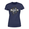 Apparel XS / Navy Personalized Shirt - Tearing - Thin Blue Line Flag - Standard Women's T-shirt