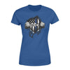 Apparel XS / Royal Personalized Shirt - Tearing - Thin Blue Line Flag - Standard Women's T-shirt
