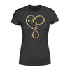 Apparel XS / Black Personalized Shirt - TGL - Infinity Love Leopard Shirt - Standard Women’s T-shirt - DSAPP