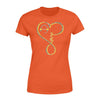 Apparel XS / Orange Personalized Shirt - TGL - Infinity Love Leopard Shirt - Standard Women’s T-shirt - DSAPP