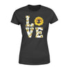 Apparel XS / Black Personalized Shirt - TGL - Love Sunflower Shirt - Standard Women’s T-shirt - DSAPP
