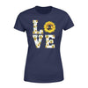 Apparel XS / Navy Personalized Shirt - TGL - Love Sunflower Shirt - Standard Women’s T-shirt - DSAPP
