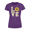 Apparel XS / Purple Personalized Shirt - TGL - Love Sunflower Shirt - Standard Women’s T-shirt - DSAPP