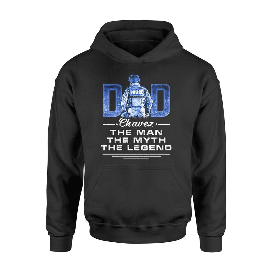 Apparel S / Black Personalized Shirt - The Man The Myth - Police Suit - DSAPP