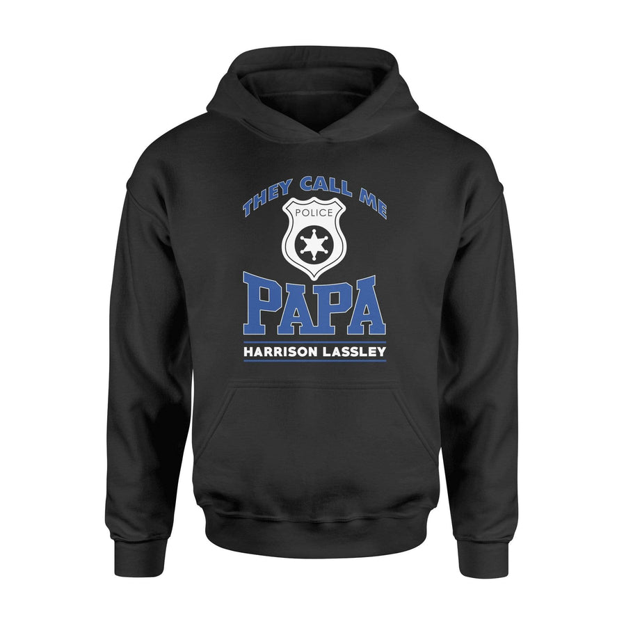 Apparel S / Black Personalized Shirt - They Call Me Papa - Police - DSAPP