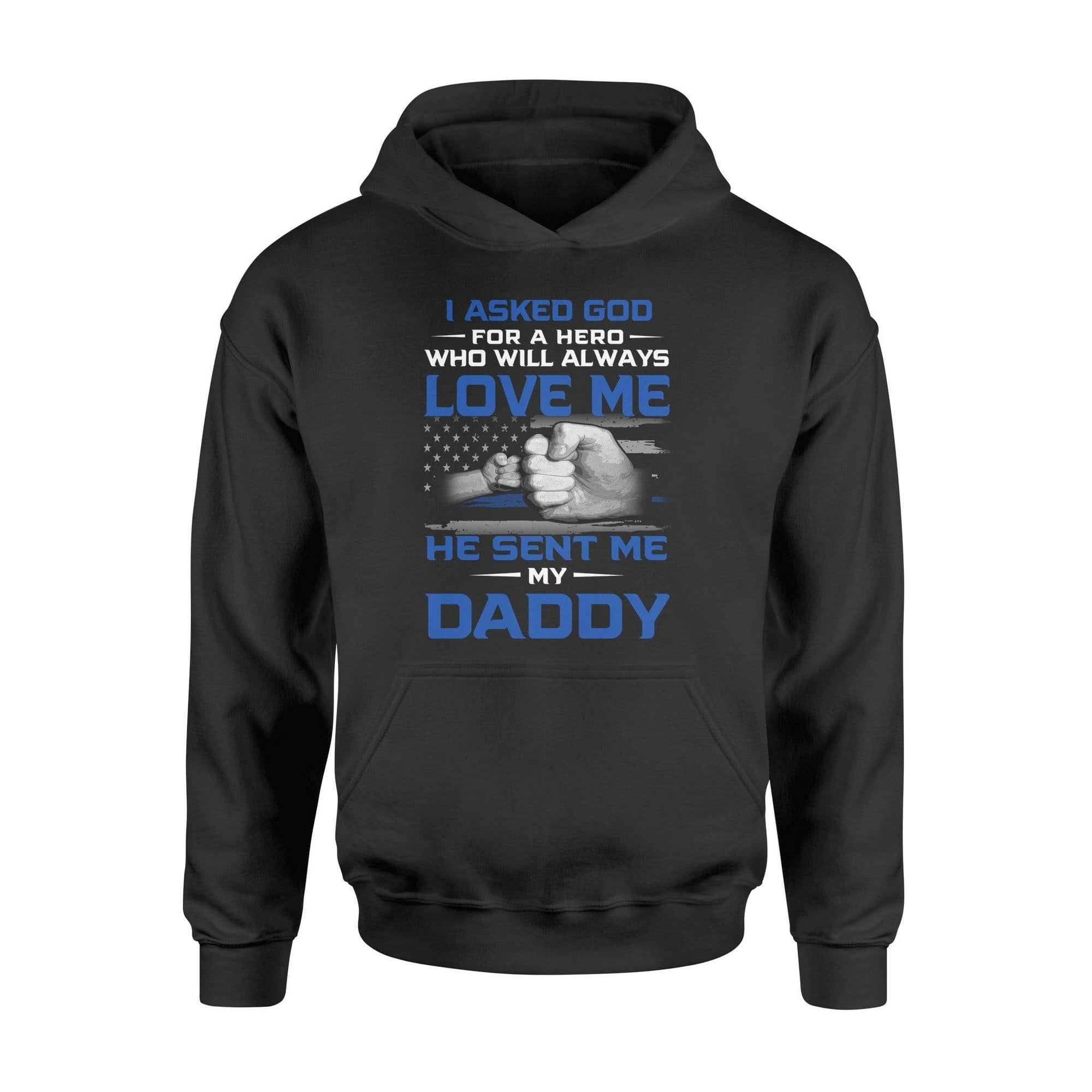 Apparel S / Black Personalized Shirt - Thin Blue Line - Ask God - DSAPP