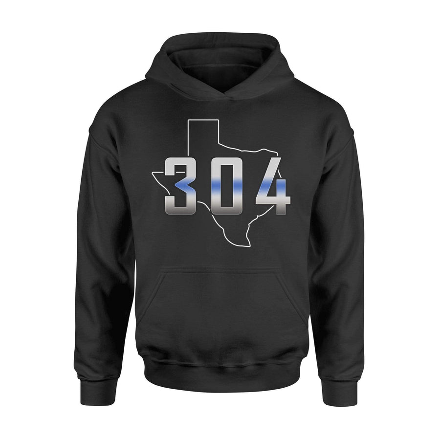 Apparel S / Black Personalized Shirt - Thin Blue Line Badge Number - State Outline - DSAPP