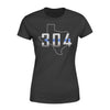 Apparel XS / Black Personalized Shirt - Thin Blue Line Badge Number - State Outline - DSAPP