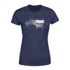 Apparel XS / Navy Personalized Shirt - Thin Blue Line Color Drop State Map - North Carolina - Standard Women's T-shirt - DSAPP
