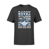 Apparel S / Black Personalized Shirt - Thin Blue Line - Daddy Shark - Badge Number - DSAPP
