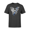 Apparel S / Black Personalized Shirt - Thin Blue Line Eagle Flag - DSAPP