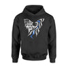 Apparel S / Black Personalized Shirt - Thin Blue Line Eagle Flag - DSAPP