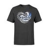 Apparel S / Black Personalized Shirt - Thin Blue Line Hurricane Heart - DSAPP