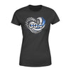 Apparel XS / Black Personalized Shirt - Thin Blue Line Hurricane Heart - DSAPP