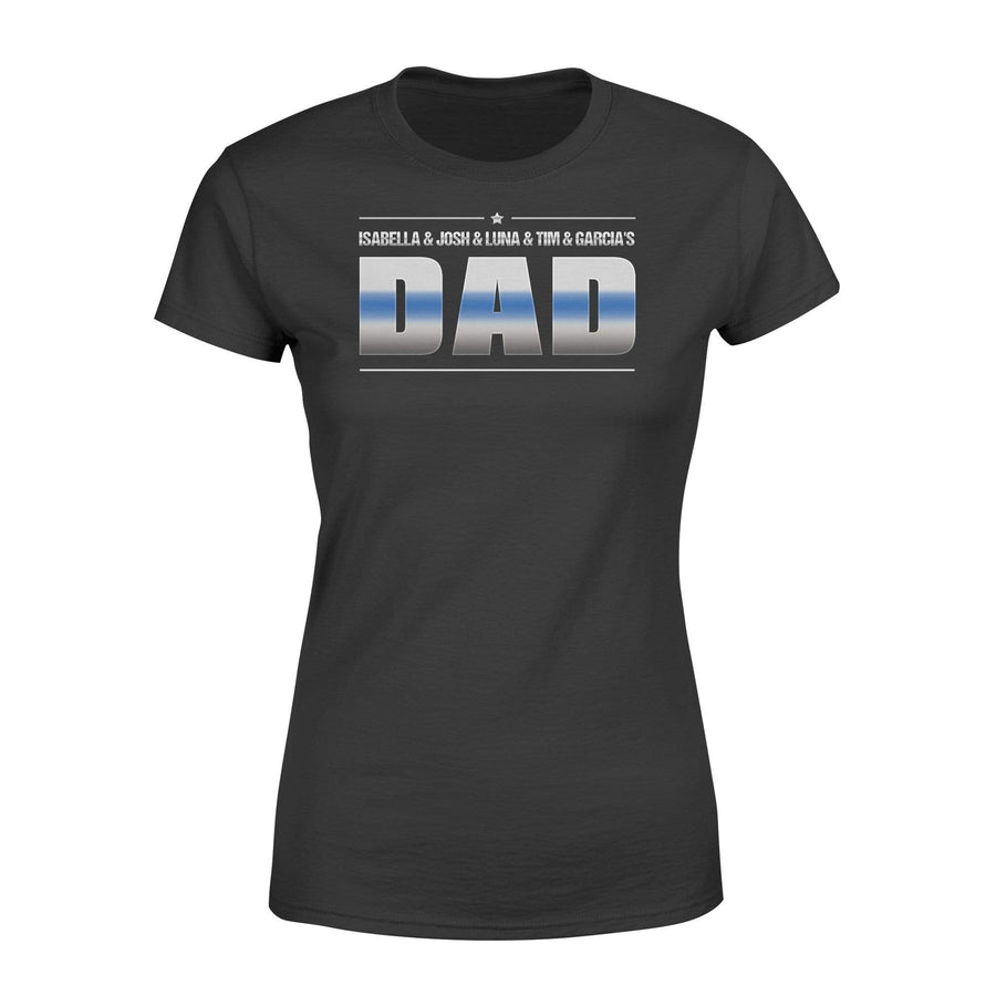 Apparel XS / Black Personalized Shirt - Thin Blue Line - Kids Names - DSAPP