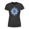 Apparel XS / Black Personalized Shirt - Thin Blue Line - Mandala Pattern Lover - Standard Women's T-shirt - DSAPP