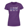 Apparel XS / Purple Personalized Shirt - Thin Blue Line Mom Of Kids - Standard Women’s T-shirt - DSAPP
