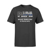 Apparel S / Black Personalized Shirt - Thin Blue Line - Not Grandfather - DSAPP