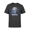 Apparel S / Black Personalized Shirt - Thin Blue Line Skull - Punisher - DSAPP