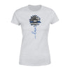 Apparel XS / Heather Grey Personalized Shirt - Thin Blue Line Sunflower Love - Standard Women’s T-shirt - DSAPP