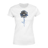 Apparel XS / White Personalized Shirt - Thin Blue Line Sunflower Love - Standard Women’s T-shirt - DSAPP