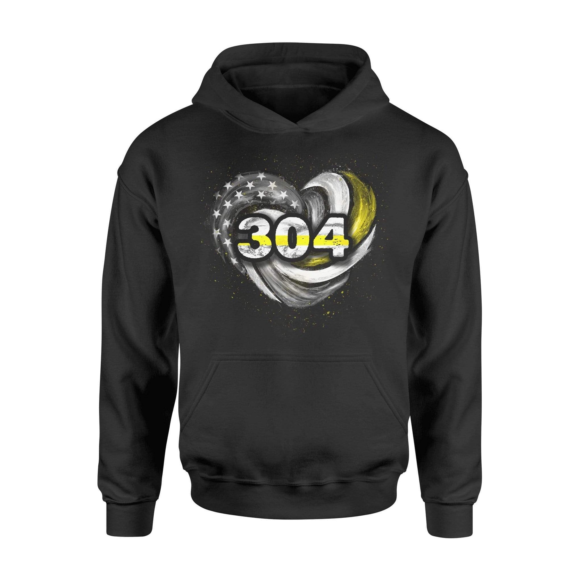 Apparel S / Black Personalized Shirt - Thin Gold Line Hurricane Heart - DSAPP