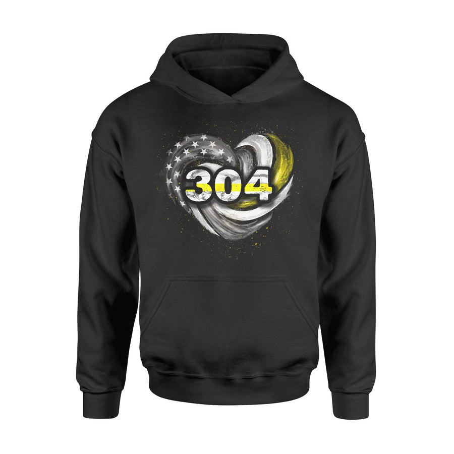 Apparel S / Black Personalized Shirt - Thin Gold Line Hurricane Heart - DSAPP