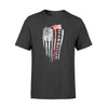 Apparel S / Black Personalized Shirt - Thin Red Line Distressed Flag - Firefighter Axe - Standard T-shirt