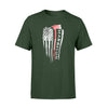 Apparel S / Forest Personalized Shirt - Thin Red Line Distressed Flag - Firefighter Axe - Standard T-shirt