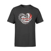 Apparel S / Black Personalized Shirt - Thin Red Line Hurricane Heart - DSAPP