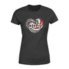 Apparel XS / Black Personalized Shirt - Thin Red Line Hurricane Heart - Standard Women's T-shirt - DSAPP