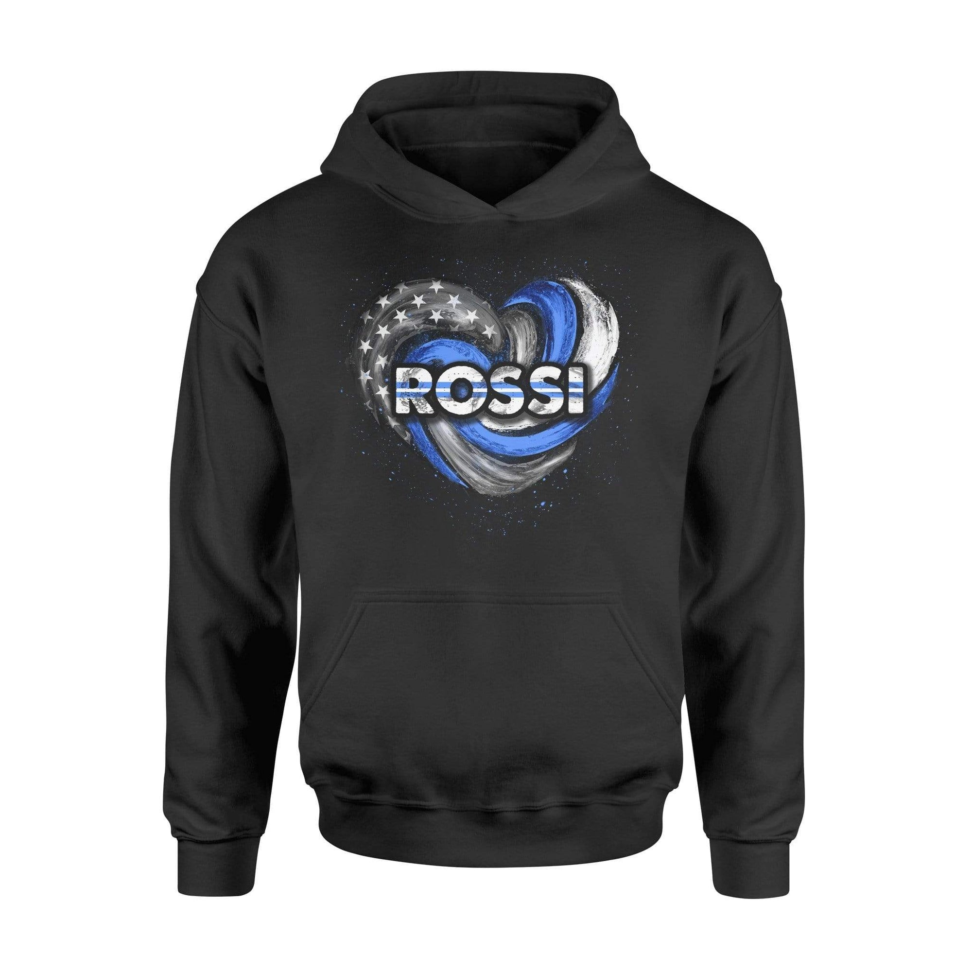 Apparel S / Black Personalized Shirt - Thin White Line - Hurricane Heart - EMS (Paramedic) - DSAPP