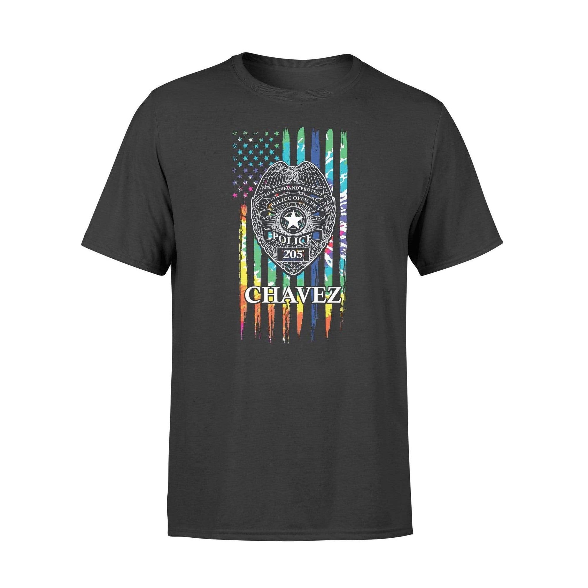 Apparel S / Black Personalized Shirt - Tie Dye Distressed Flag - DSAPP