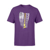 Apparel S / Purple Personalized Shirt - Tow Truck Operator - Distressed Flag - Standard T-shirt - DSAPP