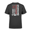 Apparel S / Black Personalized Shirt- TRL - Firefighter Flag Shirt - Standard T-shirt - DSAPP