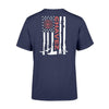 Apparel S / Navy Personalized Shirt- TRL - Firefighter Flag Shirt - Standard T-shirt - DSAPP