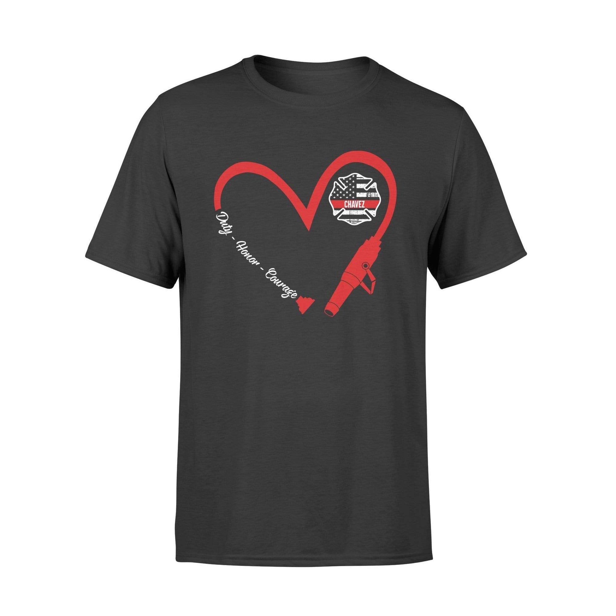 Heart 3/4 Fire Hose Shirt - My Hero Wears Blue