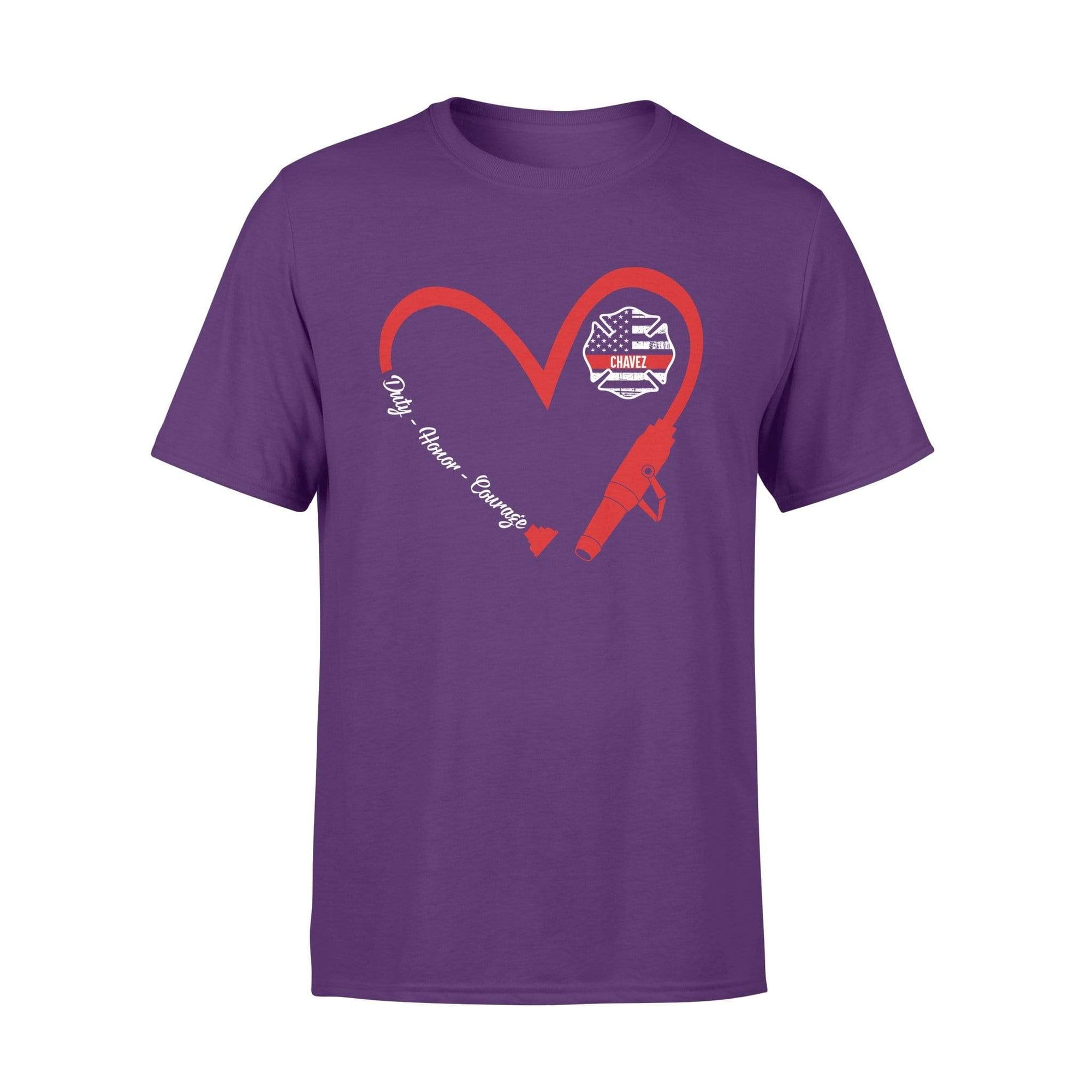 Heart 3/4 Fire Hose Shirt - My Hero Wears Blue