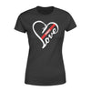 Apparel XS / Black Personalized Shirt - TRL - Heart Love Fire Hose - Standard Women's T-shirt - DSAPP