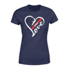 Apparel XS / Navy Personalized Shirt - TRL - Heart Love Fire Hose - Standard Women's T-shirt - DSAPP