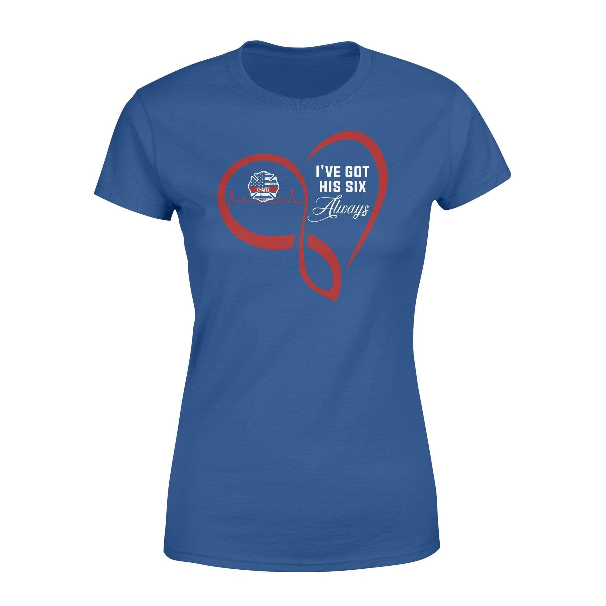 Apparel XS / Royal Personalized Shirt - TRL - Infinity Heart Got His 6 - Standard Women’s T-shirt - DSAPP