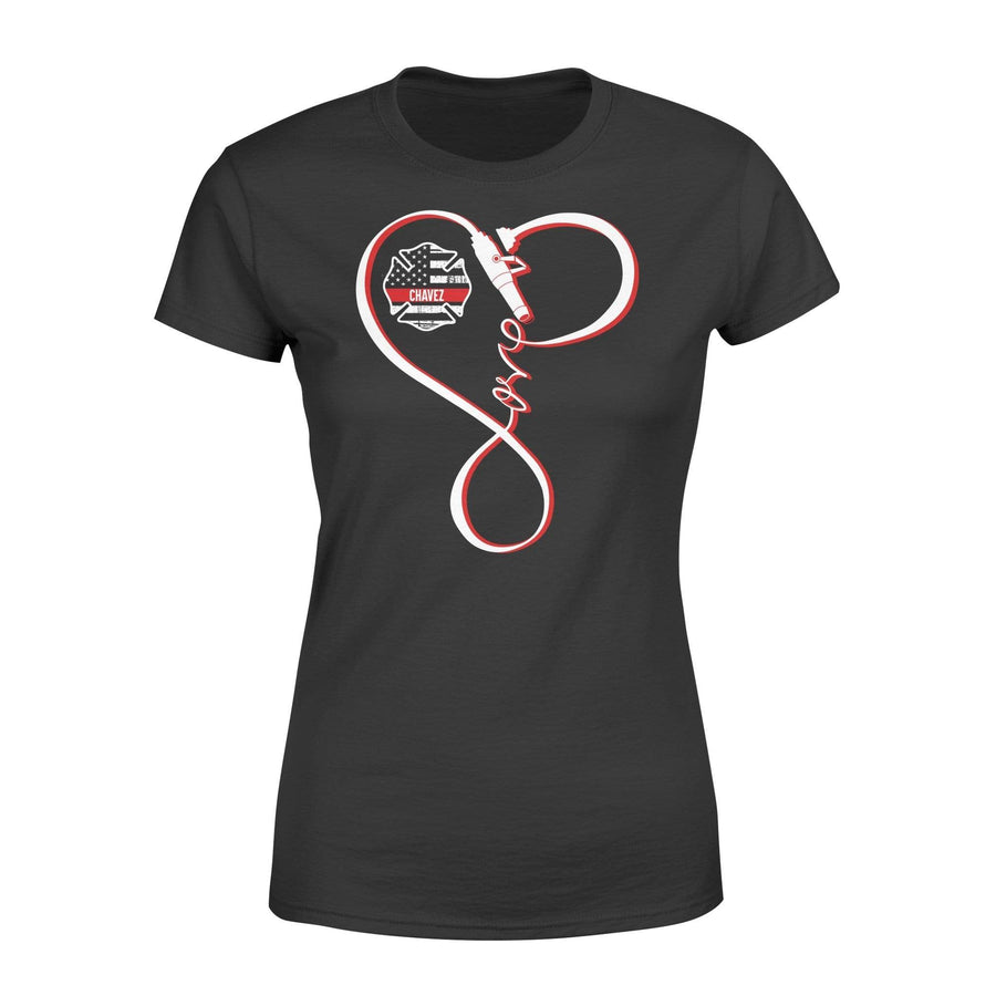 Apparel XS / Black Personalized Shirt - TRL - Infinity Love Fire Hose - Standard Women's T-shirt - DSAPP